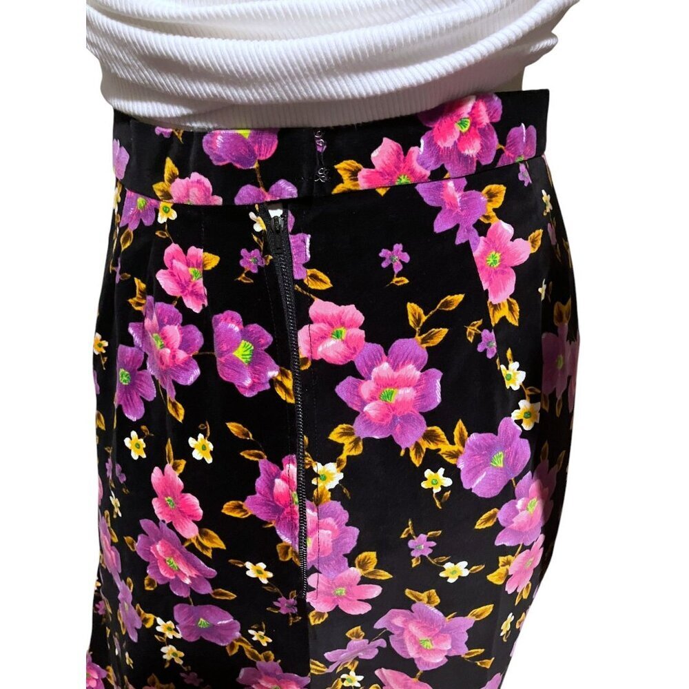 Vintage Handmade Velvet Maxi Skirt XS Psychedelic Hippie Boho Fairy Grunge - Picture 5 of 6
